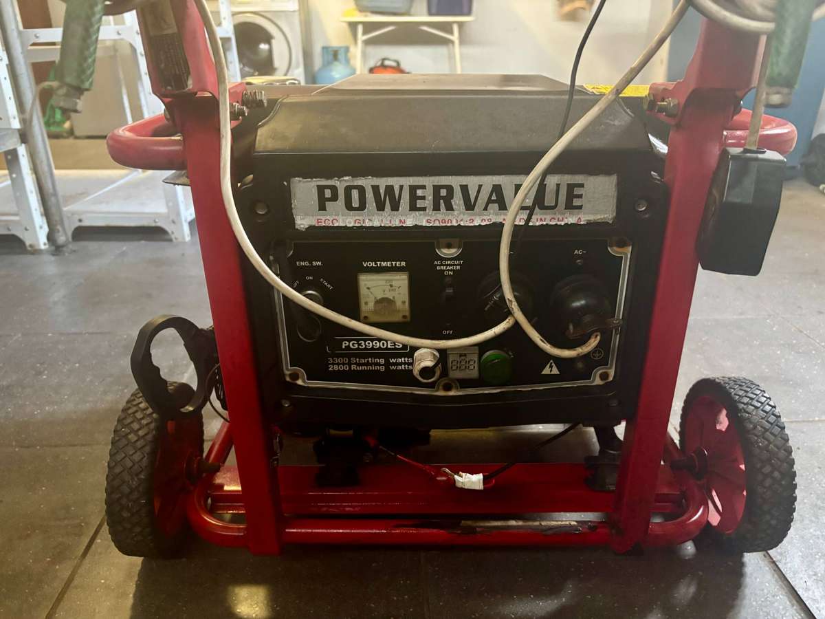 Powervalue Petrol Generator PPG3990ES 3300 Watts 3.3KVA