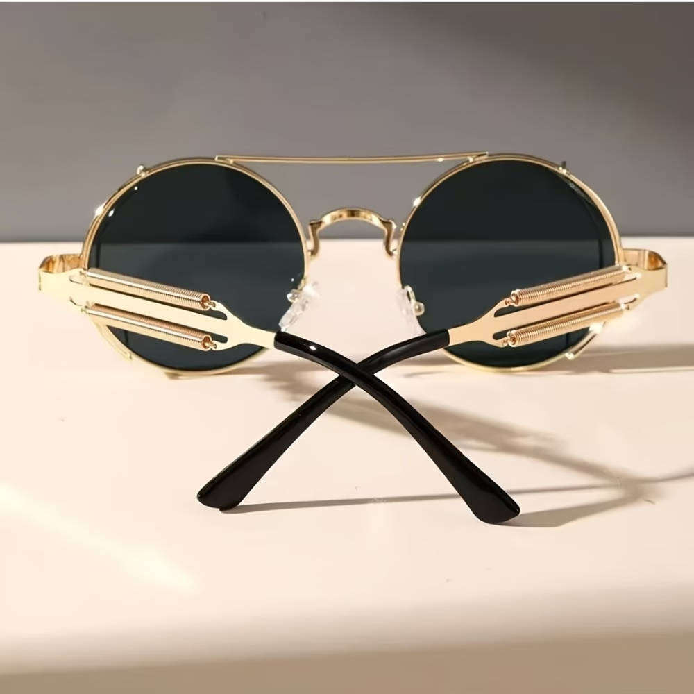 1 Pair Womens Retro Round Glasse