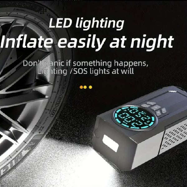 Advanced Portable Air Pump/Multi-Function 4-In-1/Large Capacity Battery 60W