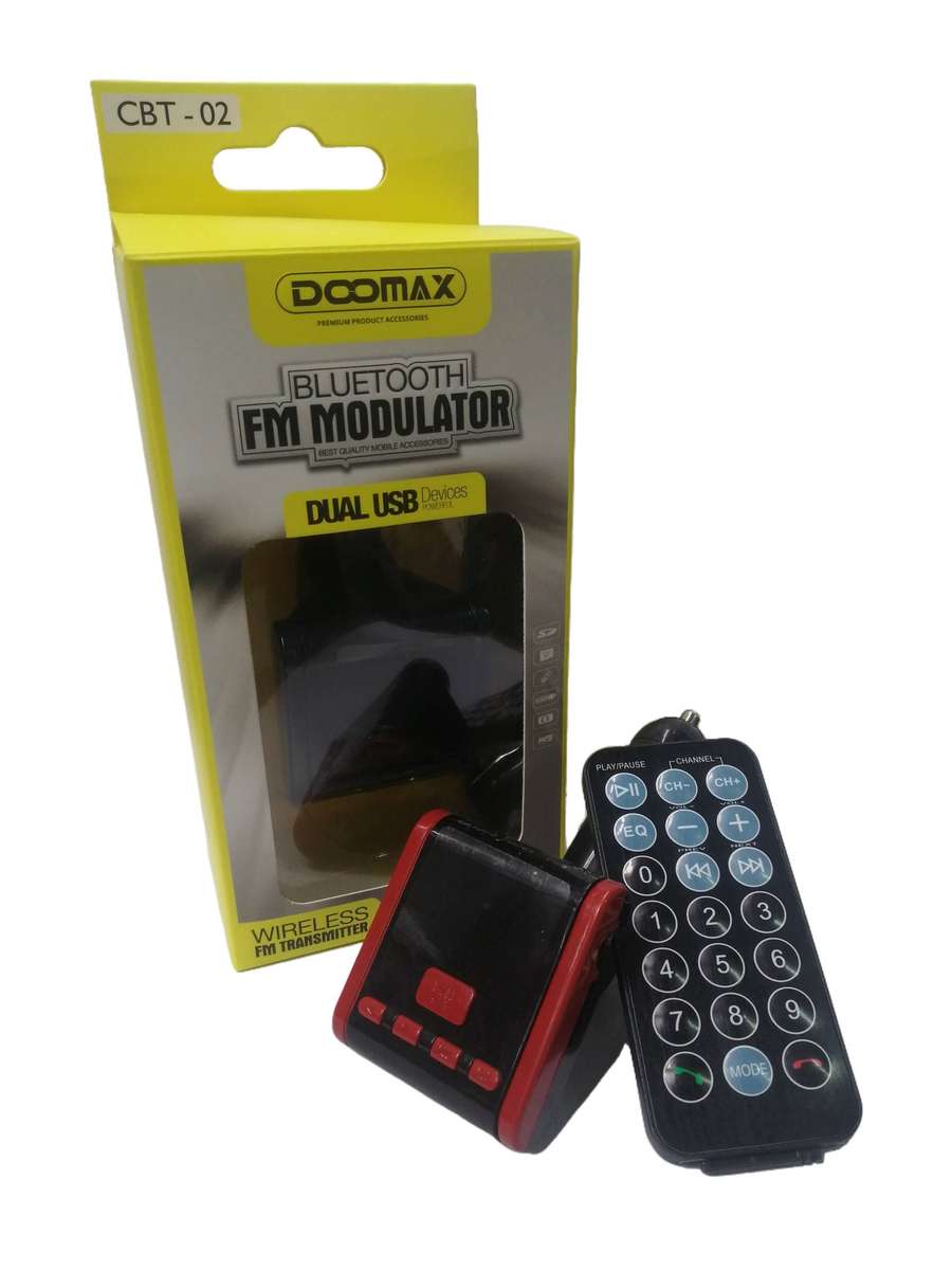 Bluetooth FM Modulator with Dual USB ports for charging