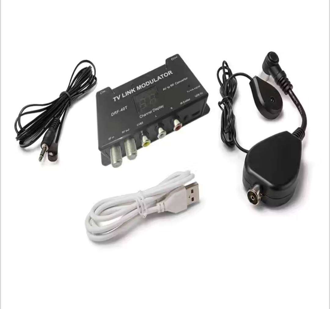 TV Link Modulator  AV to RF Converter (TV Link/IR extender included)