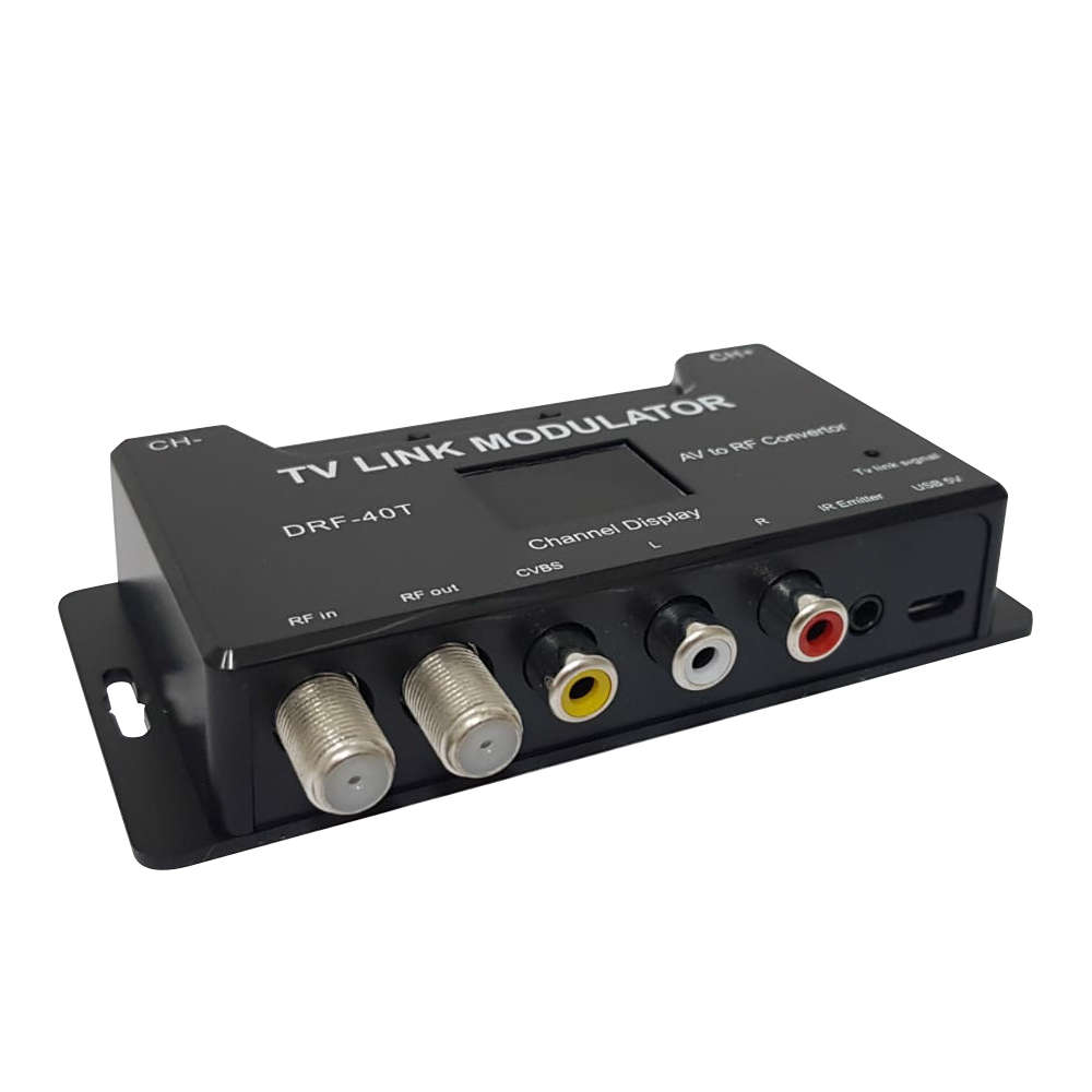 TV Link Modulator  AV to RF Converter (TV Link/IR extender included)