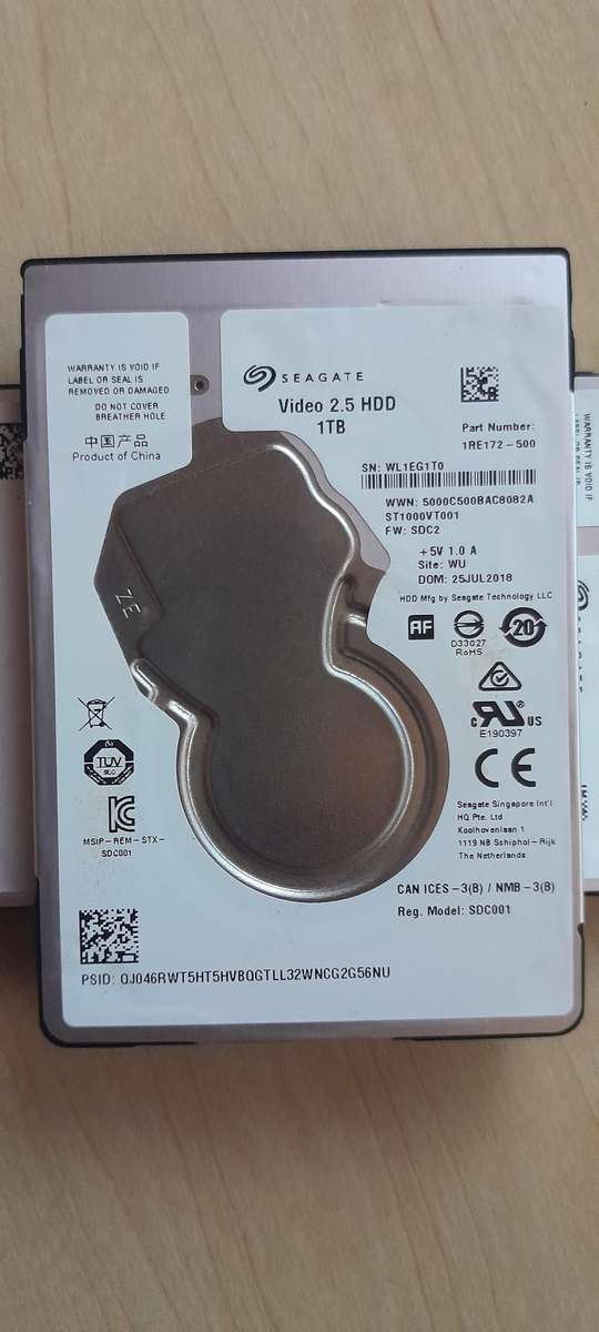 1TB Seagate St1000vt001 Video 2.5 inch Laptop Sata Hard Disk Drive