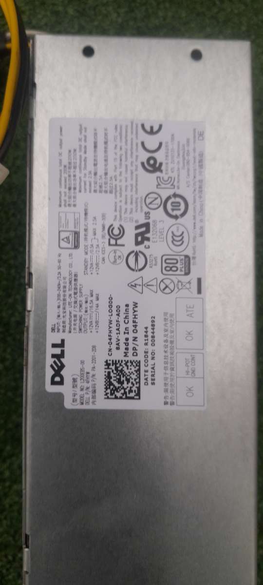 Dell Power Supply for OptiPlex 3060 5060 3070 Inspiron 3470 200W, H200EBS-00, L200AS-00, H200AS-00
