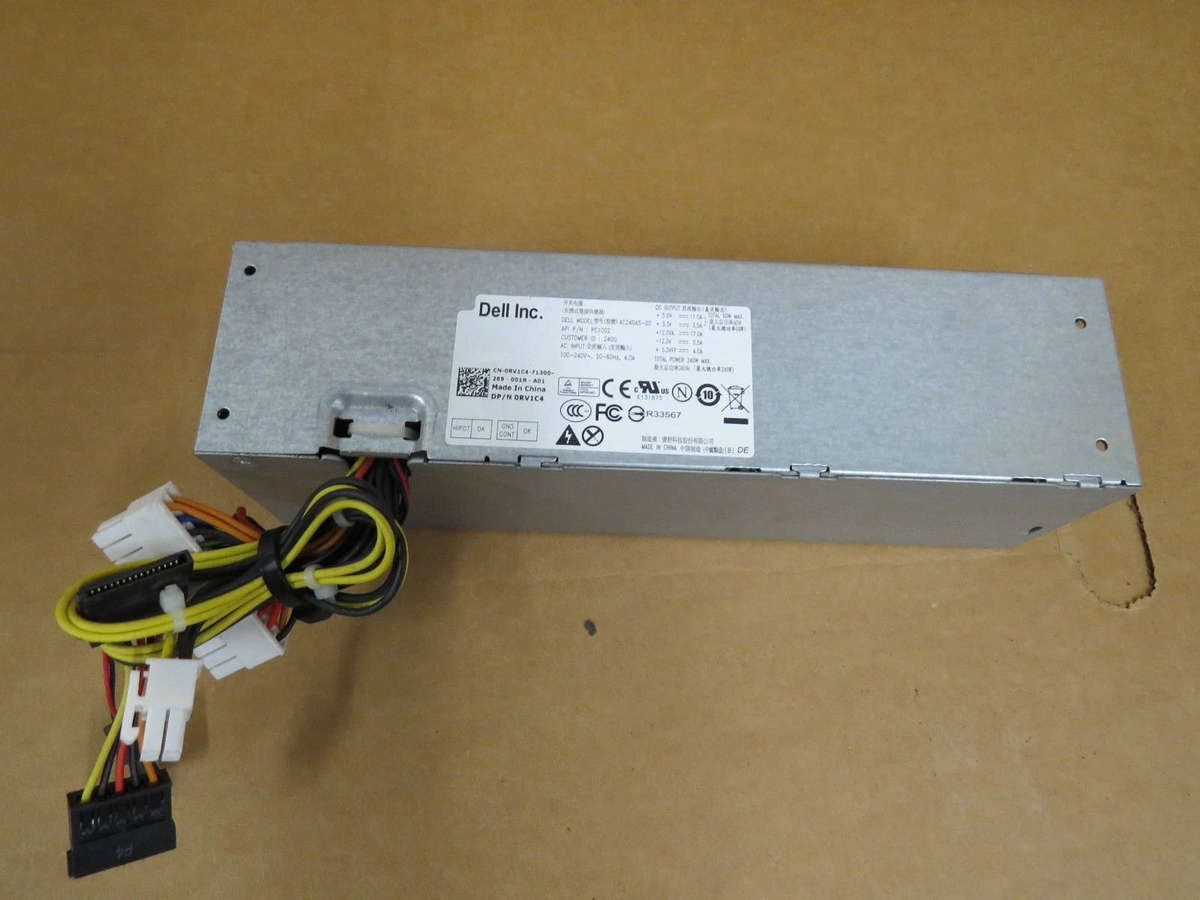 DELL OPTIPLEX SFF 390 790 990 3010 7010 9010 240W POWER SUPPLY L240AS-00 592JG JNPVV 1GC38 F79TD