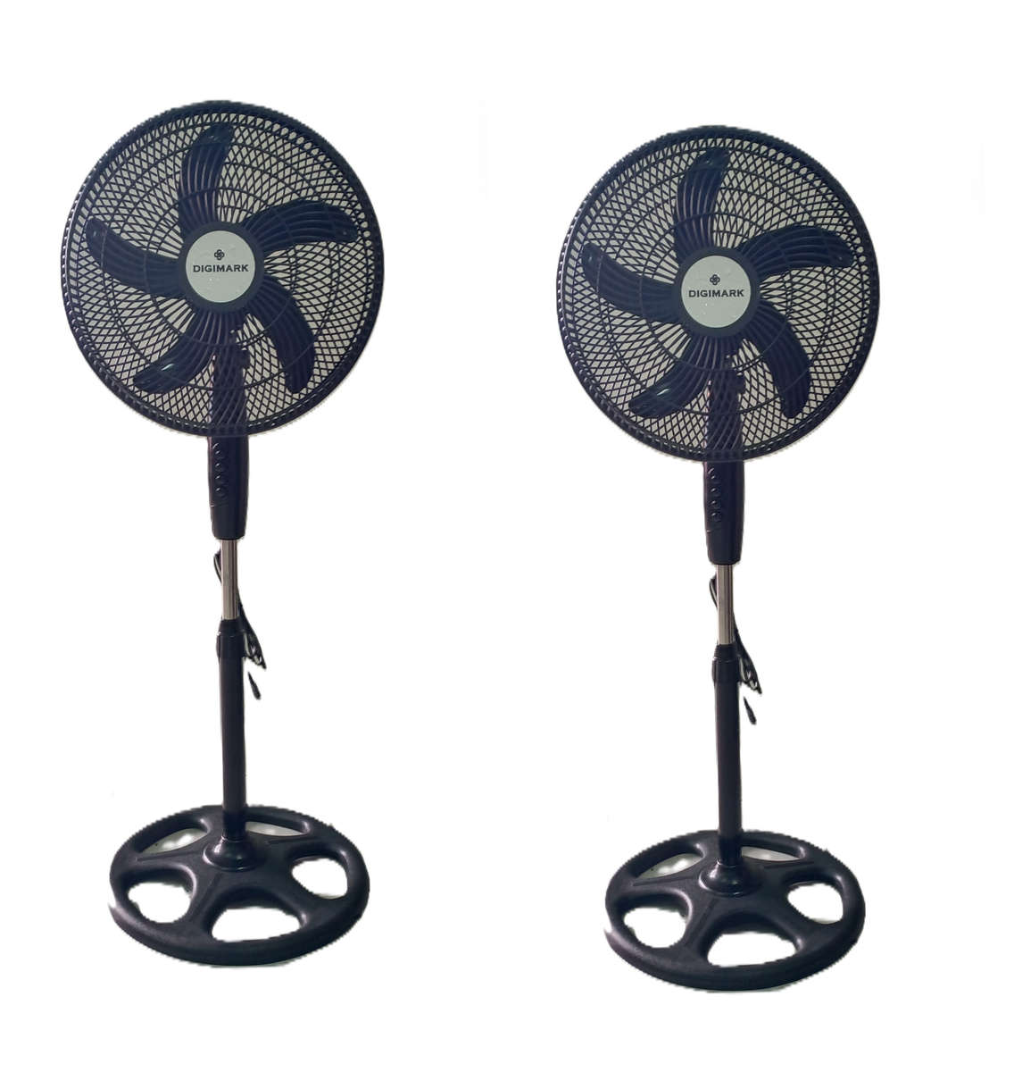 2 Times 16-inch Digimark BLACK Indoor Touch Controlled Pedestal Fan
