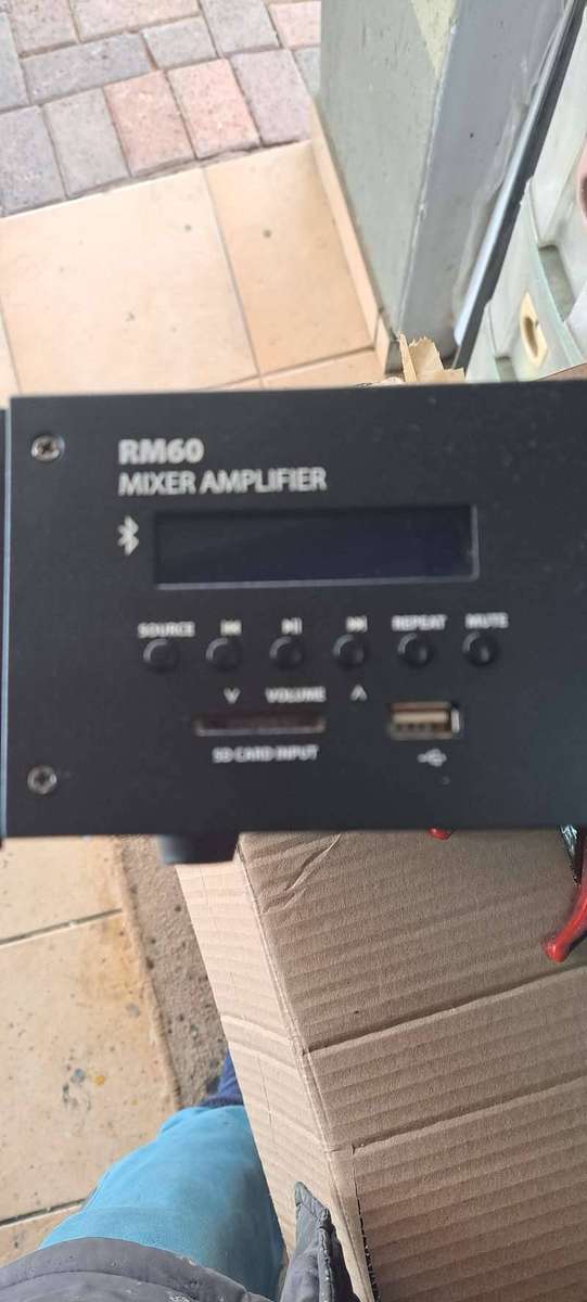 Adastra RM60 60W 5-Channel Commercial Mixer Amplifier with Bluetooth, USB/SD, FM Radio