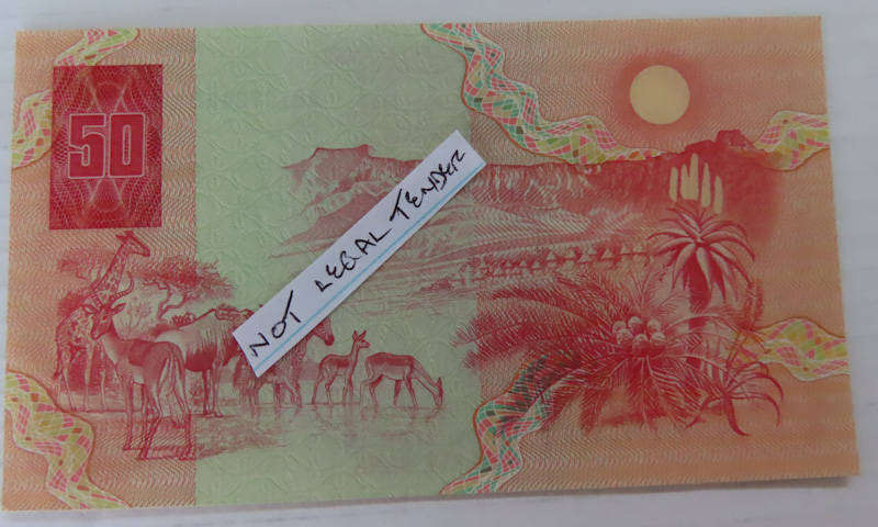 South Africa - G.P.C. De Kock R50 Note UNC