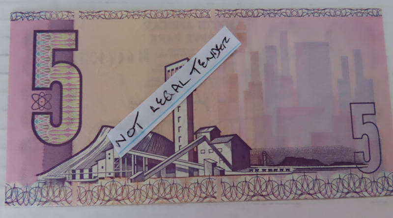 South Africa - G.P.C. De Kock R5 Note UNC