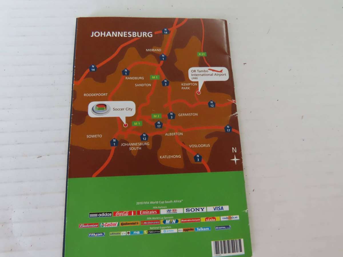 South Africa - 2010 Soccer World Cup - Unused 1st Match Suite Ticket Complete