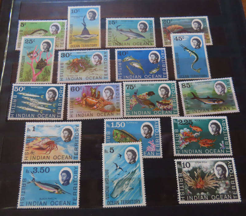British Indian Ocean Territory 1968 Complete Set - MNH