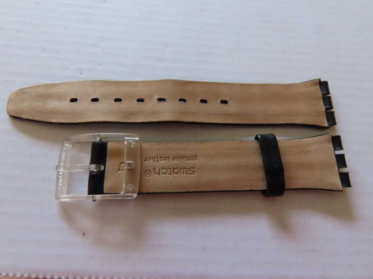 Watches - Swatch - Leather Watch Strap 19 mm # 5