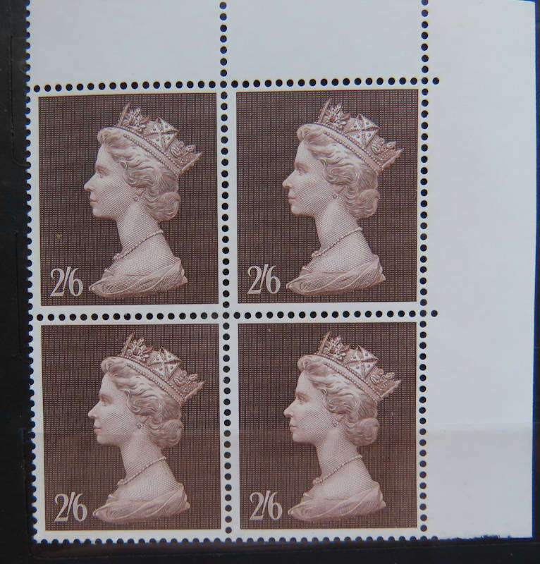 Great Britain - 1969 High Values Blocks of 4 plus Singles all MNH