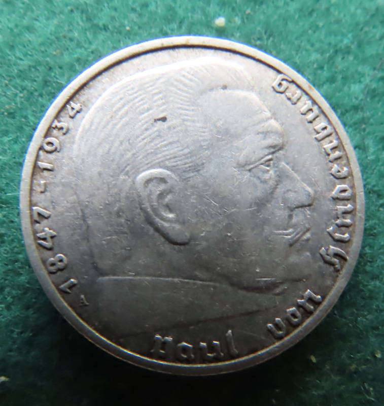 Germany - WWII - 2 Reichs Mark 1939 Coin