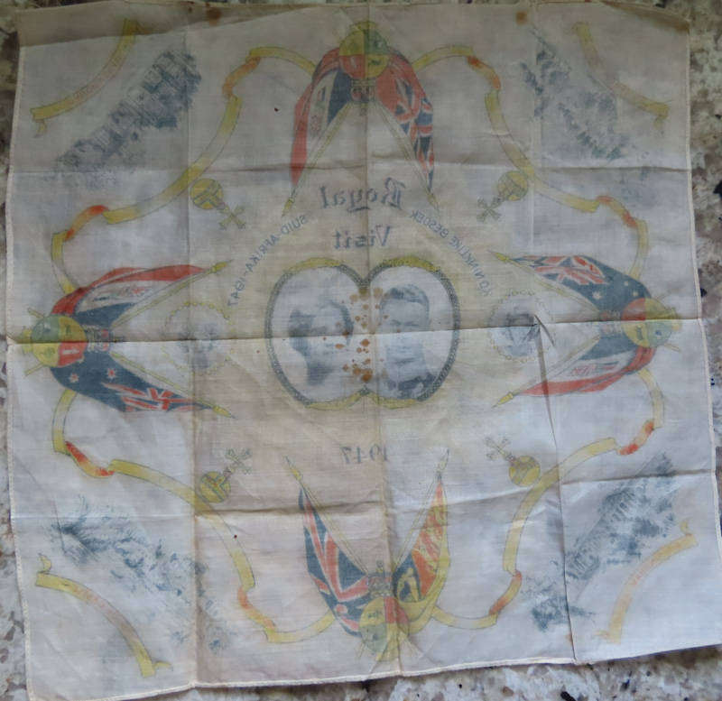South Africa - 1947 Royal Visit - Nice Silk Handkerchief