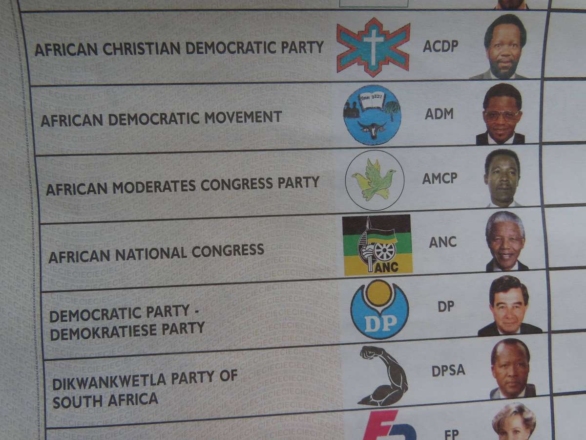 South Africa - 1994 Candidates Election Roll - Unused