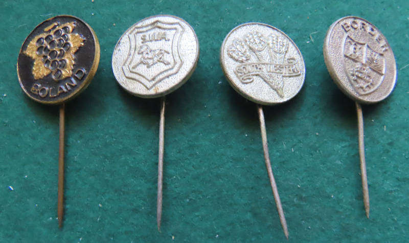 South Africa - 4 Different Provincial Rugy Pins