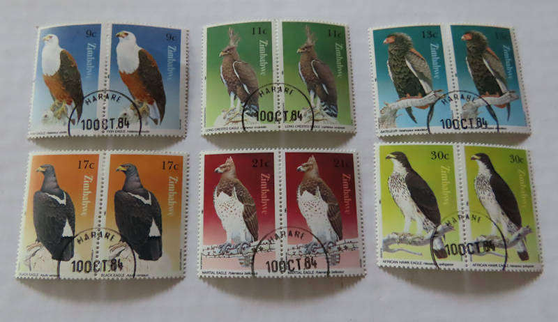 Zimbabwe -Animals and Birds - Cylinder Blocks and Plate Blocks Mint and Used