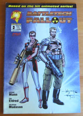 Comic - 4 Battletech Fallout #'s 0 , 1 , 2 , 3