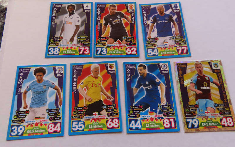 Match Attax - 7 Different Cards