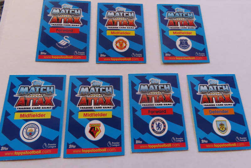 Match Attax - 7 Different Cards