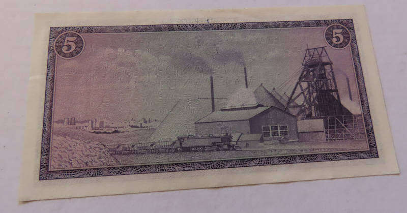South Africa - R5 Bank Note - T.W .De Jongh -UNC