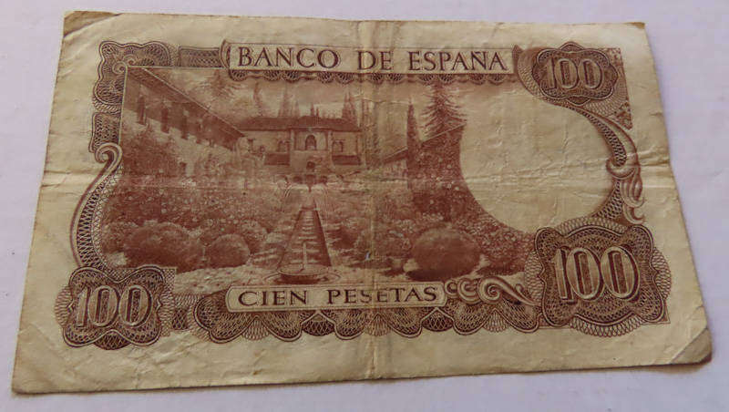 Spain - 100 Pesetas - 17 November 1970