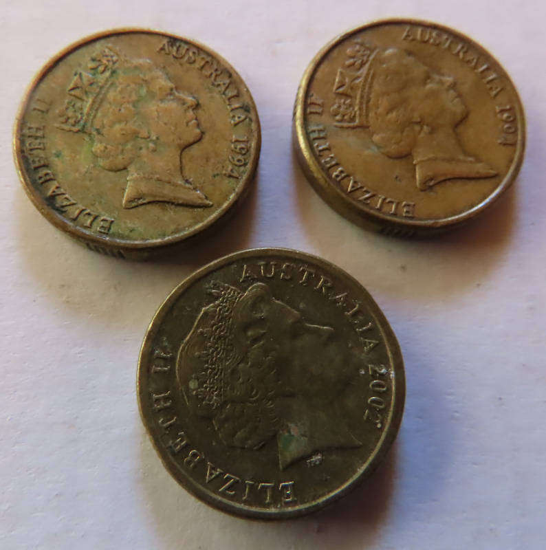Australia - 3 x $2 Coins - 1991, 1994, 2002