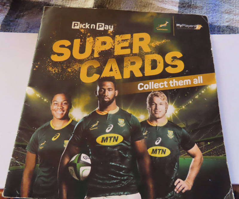 South Africa - Rugby - Springboks Complete Book - Pick n Pay Super Cards