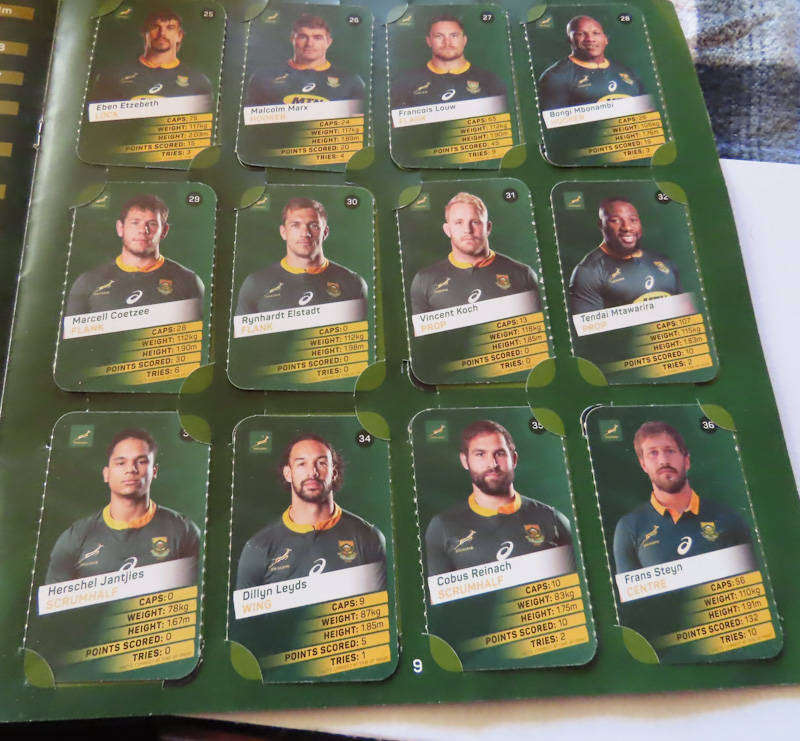 South Africa - Rugby - Springboks Complete Book - Pick n Pay Super Cards