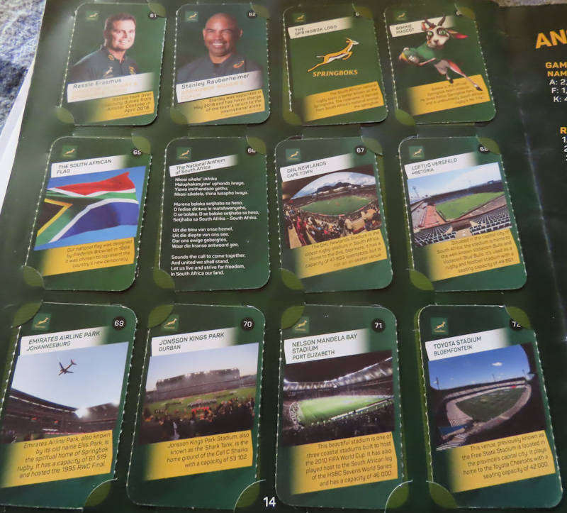 South Africa - Rugby - Springboks Complete Book - Pick n Pay Super Cards