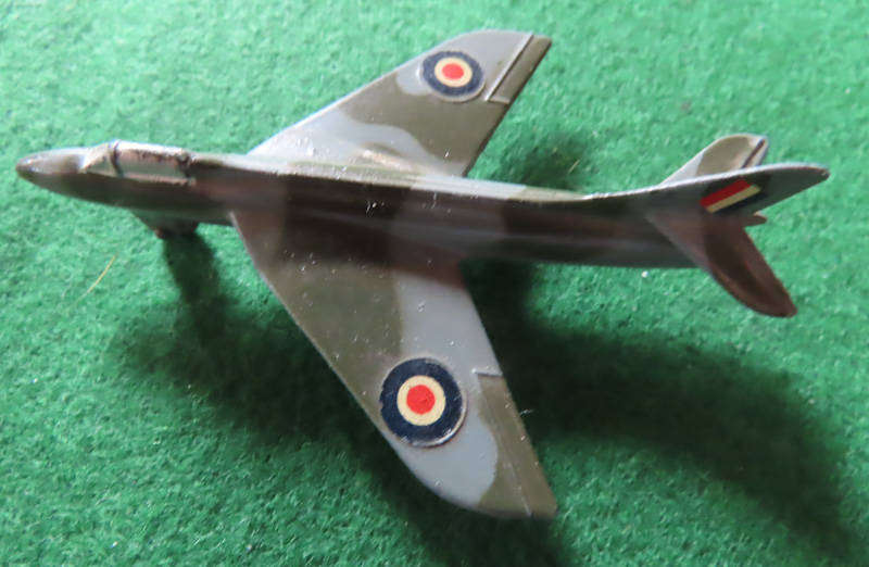 Dinky Toys - Hawker Hunter - Camouflaged Body - RAF Markings #736