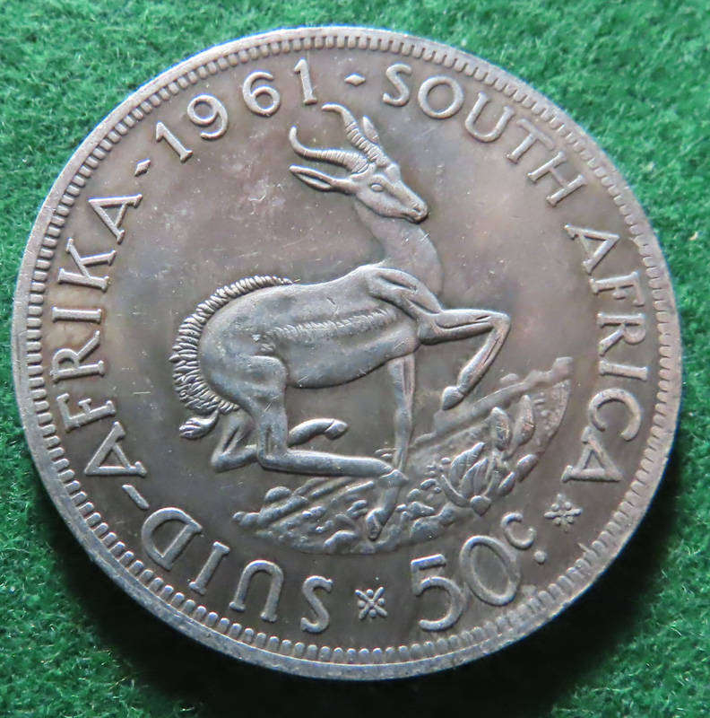 South Africa - 1961 50 cent Coin - copy not original