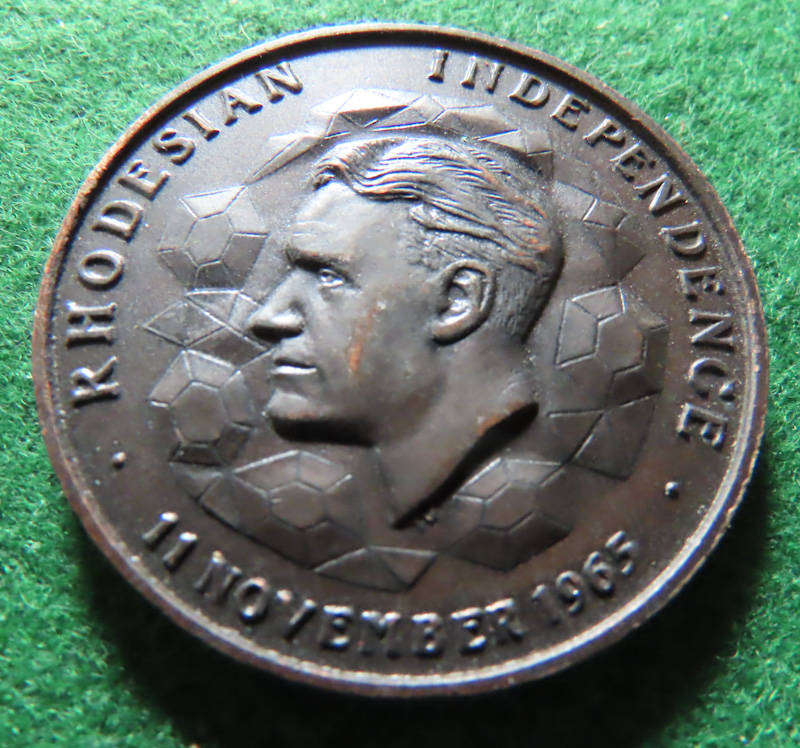 Rhodesia - Ian Smith Independent Medallion for November 11th 1965