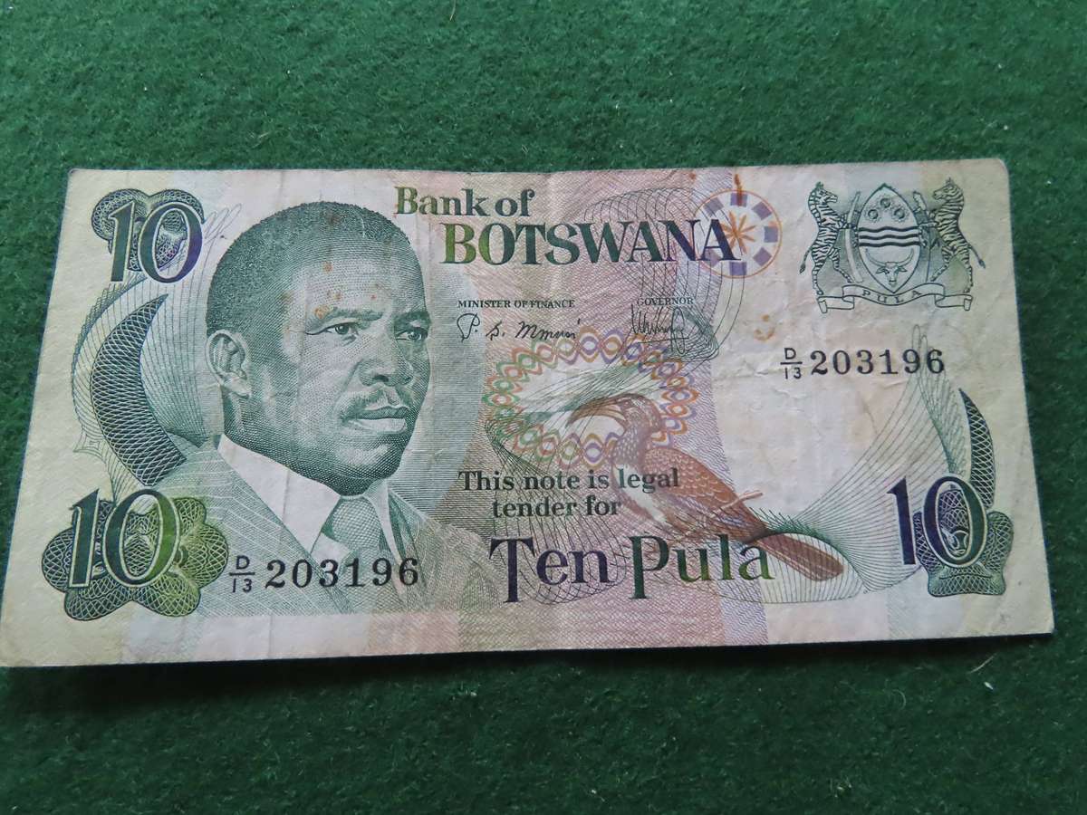 Botawana 1992-1995 Issue - 10 Pula Signature 4 - VF