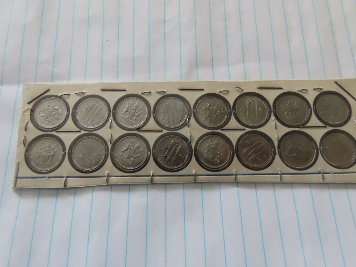 Rhodesia - Rhodesia Coins 1970 Lot of 16 X 2 and 1/2 Cents Uncircukated