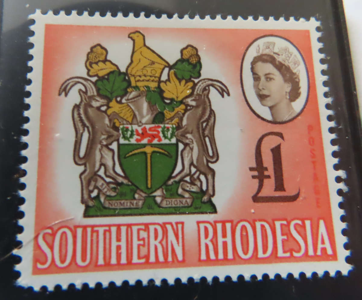 Southern Rhodesia -1964 - 19 February Definitive 5/- , 10/- and £1 MNH