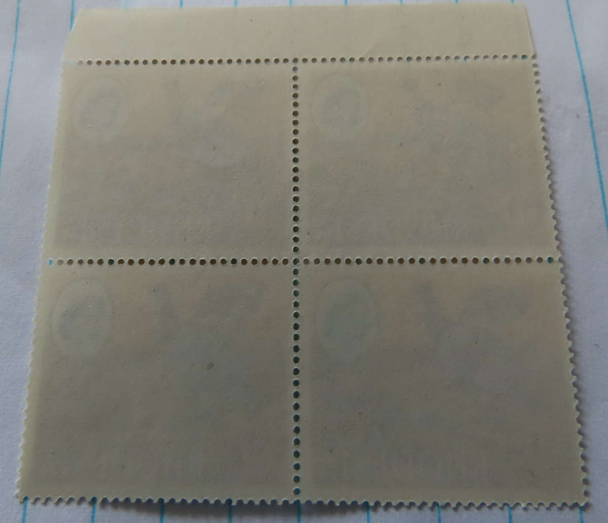 Rhodesia - 10/- Bloc k of 4 MNH