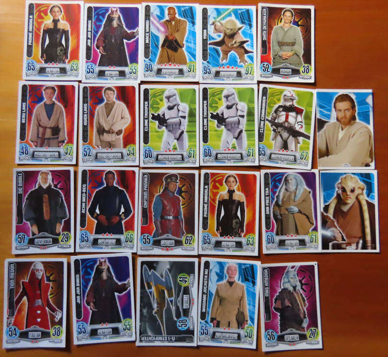 Topps Force Attack - Star Wars -Republic - 22 Cards