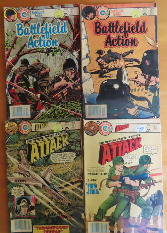 Comics- 2 x Battlefield Action and 2 Attack