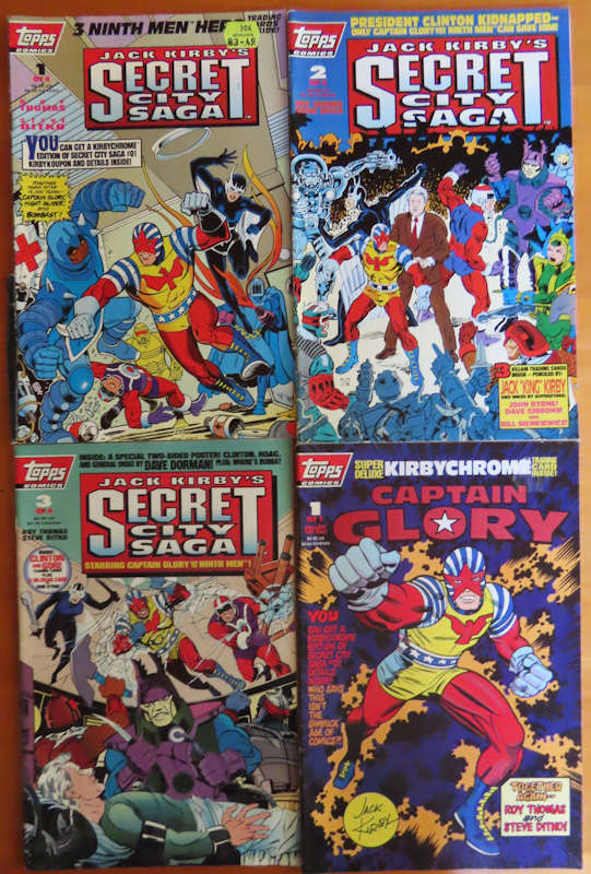 Comics-3 Secret City Saga and 1 Captain Glory