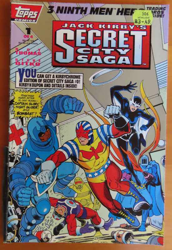 Comics-3 Secret City Saga and 1 Captain Glory