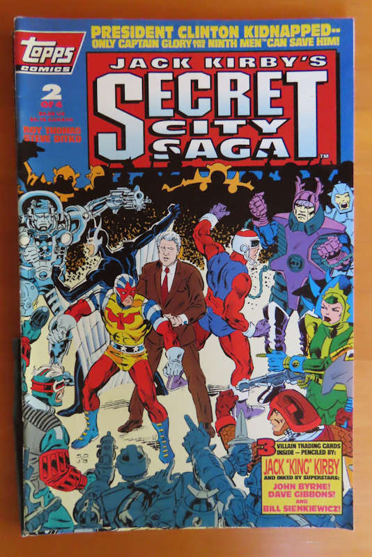 Comics-3 Secret City Saga and 1 Captain Glory
