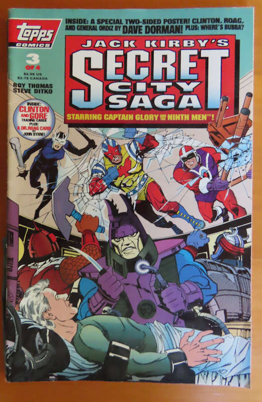 Comics-3 Secret City Saga and 1 Captain Glory