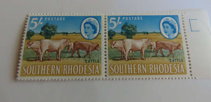 Rhodesia - Southern Rhodesia 1964 5/- and 10/- Pairs MNH