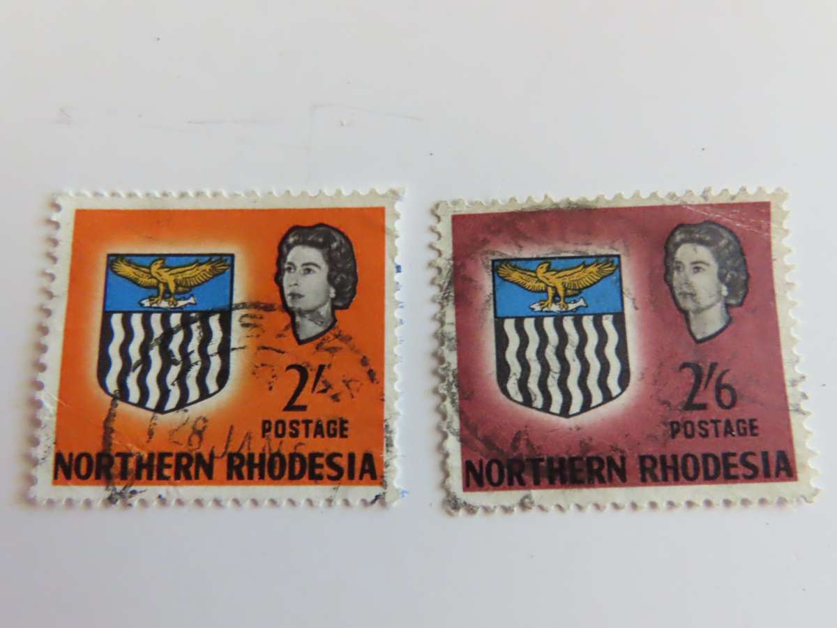 Rhodesia - Northern Rhodesia 1963 Part Set 1d to 2/6 Used Stamps (Cat R200)