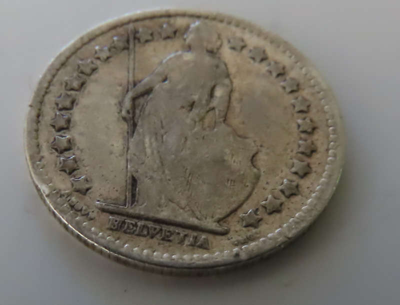 Switzerland - Silver 1921 1/2 Franc