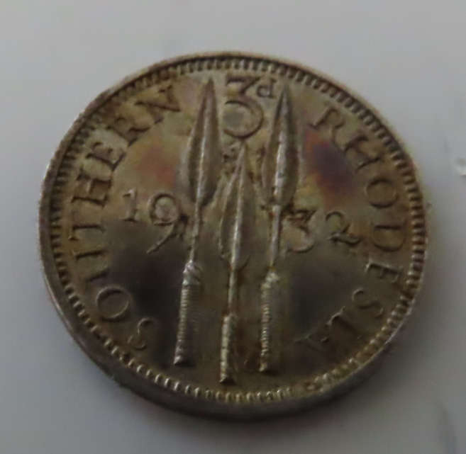 Rhodesia - Silver 3d - 1932