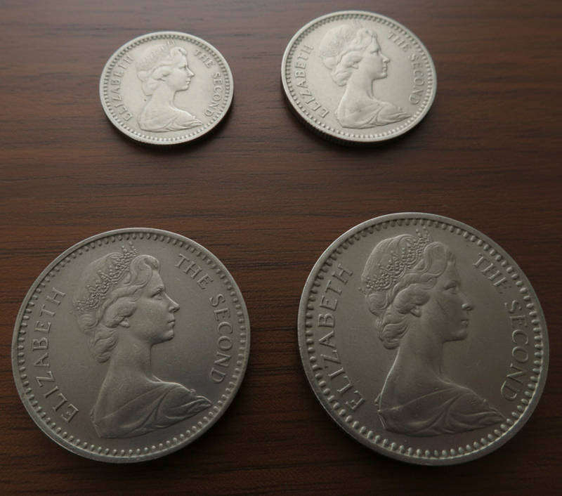 Rhodesia - 1975 - 5, 10, 20 and 25 cents