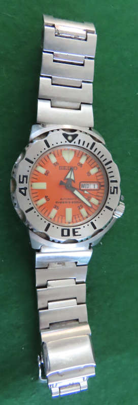Seiko Vintage Watch Automatic Divers 200m - Known as the 'Orange Monster'